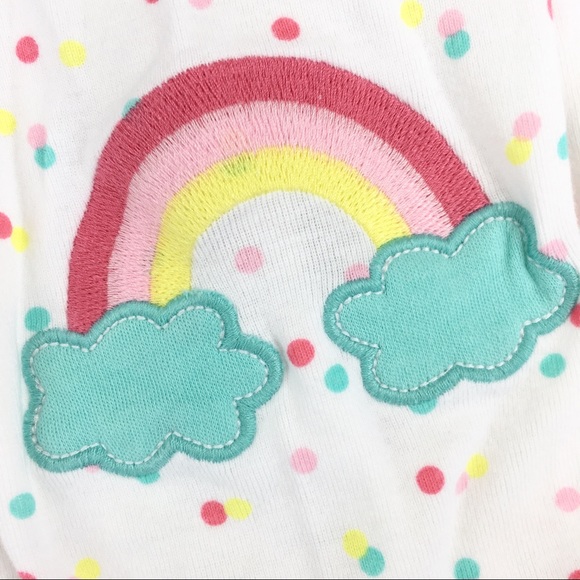 Like New! Carter’s 🌈 Rainbow Romper in White - 3m - Picture 4 of 7
